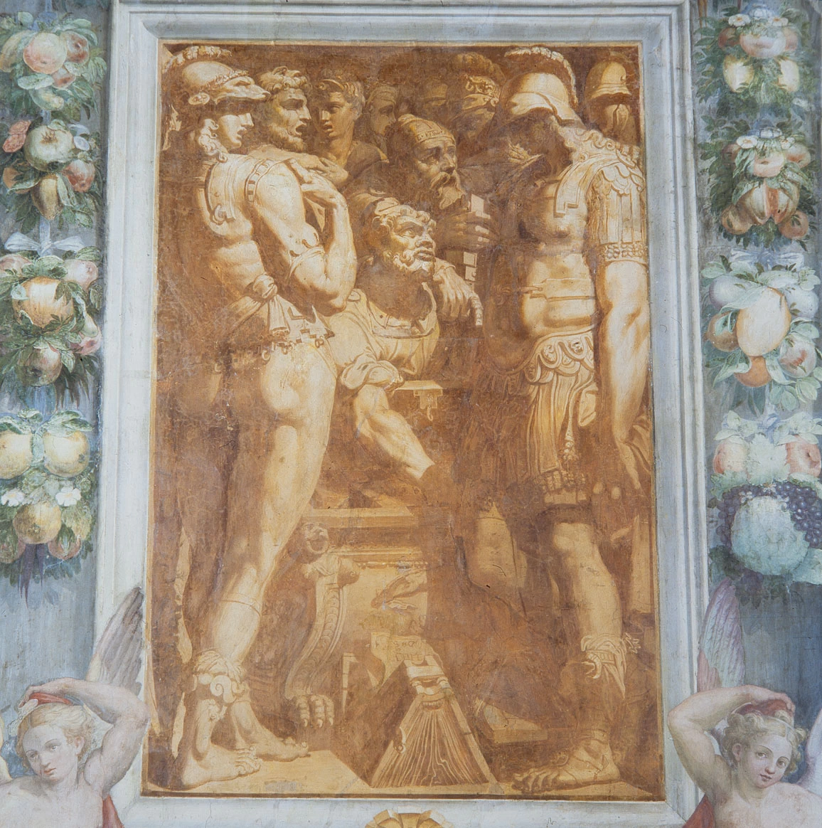 Perin del Vaga - 100, Alessandro Magno pone in salvo gli scritti di Omero, Castel Sant'Angelo, Roma 13